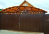 Фото Качественный забор. Комплектация калиткой, воротами, навесом
